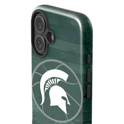 Michigan State University Basketball Courtside iPhone 16 Impact Case